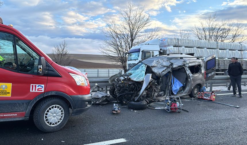 Ankara-Konya yolunda kaza: 1 kişi hayatını kaybetti