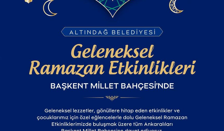 Altındağ’da Millet Bahçesi’nde Ramazan şöleni
