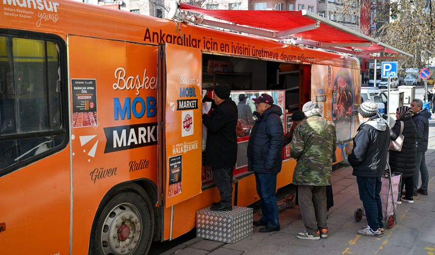 Ankara’da Mobil Market ile yerli besi et satışı