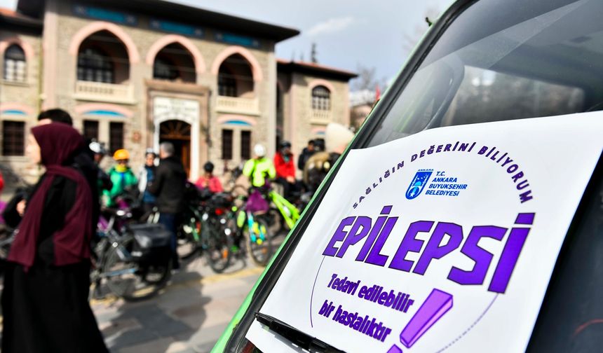 Ankara’da tekerler epilepsi farkındalığı için döndü