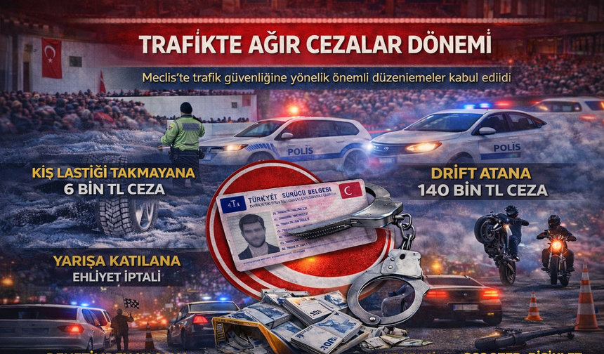 TBMM’de trafik cezalarını artıran 6 madde kabul edildi