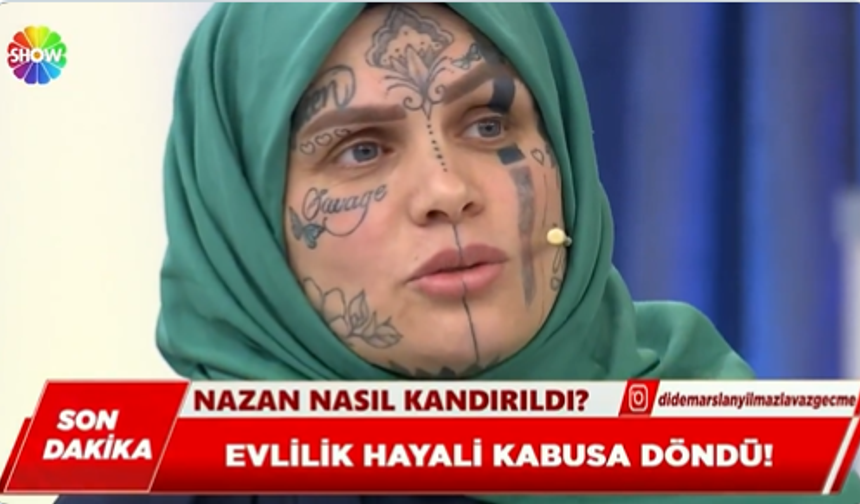 Yüzü dövmeli Nazan kimdir? Didem Arslan Yılmaz’ın programındaki Nazan kim?
