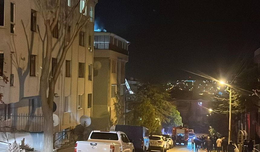 Polatlı’da gece yarısı çatı yangını paniği