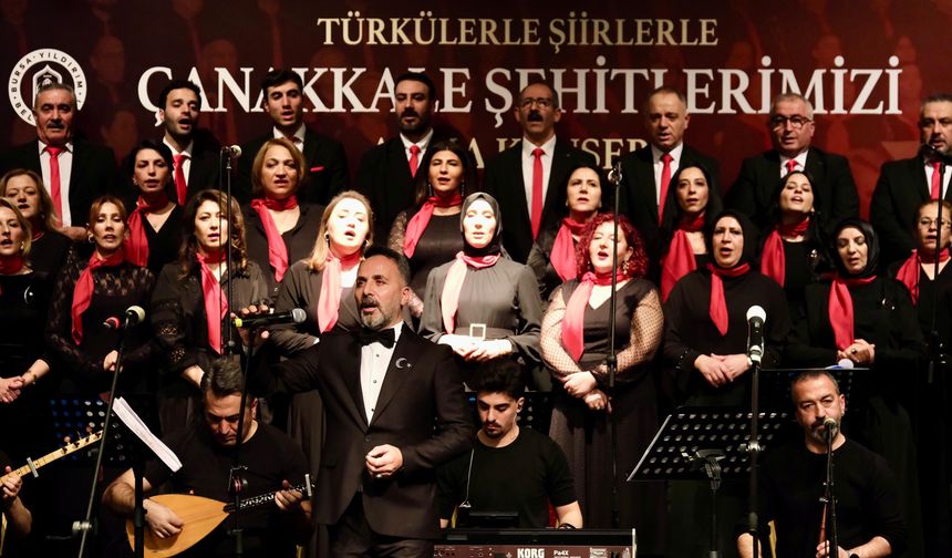 Bursa'da, Çanakkale Zaferi türkülerle anıldı