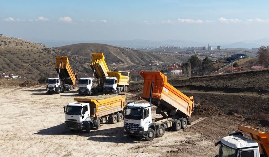 Keçiören’de hafriyat kamyonlarına dronlu denetim