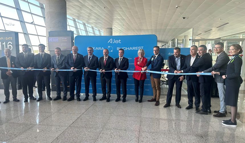 Ankara’dan Bükreş’e haftada üç gün direkt uçuşlar başladı