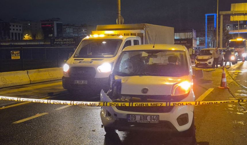 Çankaya'da motosiklet sürücüsü çarpışmada ağır yaralandı