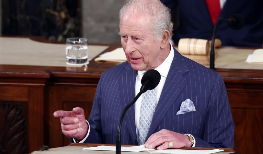 Kral Charles’tan ABD’de tarihi hitap
