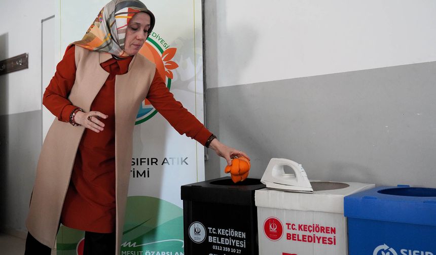 Keçiören’de öğrencilere sıfır atık eğitimi