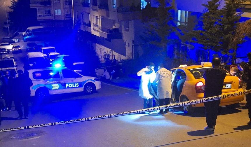 Mamak’ta takside silahlı kavga