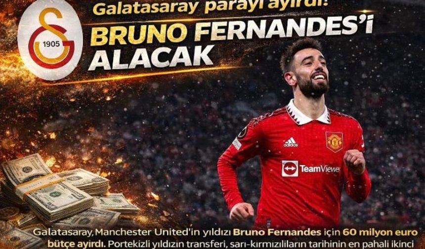Bruno Fernandes sürprizi! Galatasaray’ın orta sahaya dünya yıldızı planı ortaya çıktı