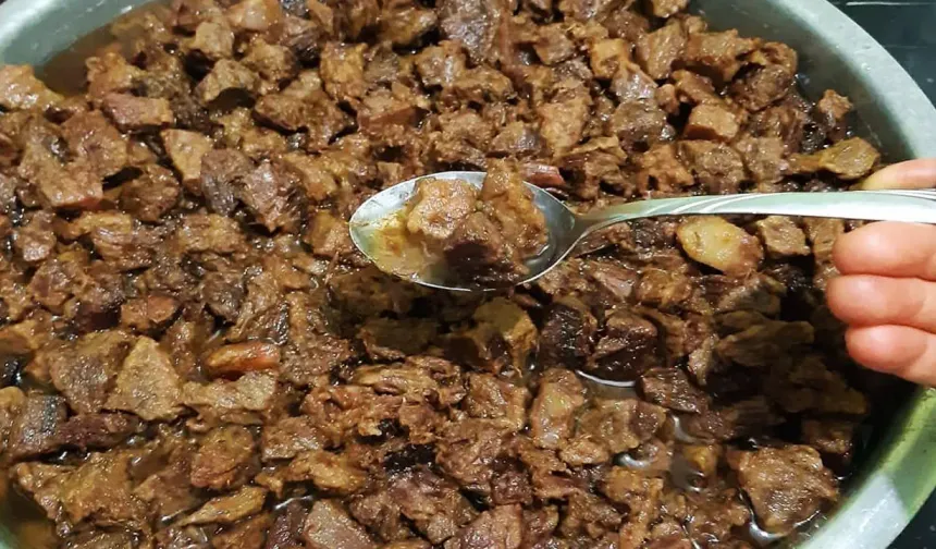 Kızılcahamam’ın meşhur kavurması bayram sofralarında