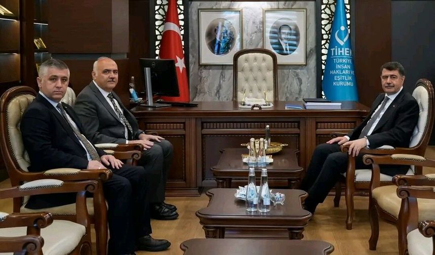 Başkan Acar’dan TİHEK Başkanı Vasip Şahin’e ziyaret