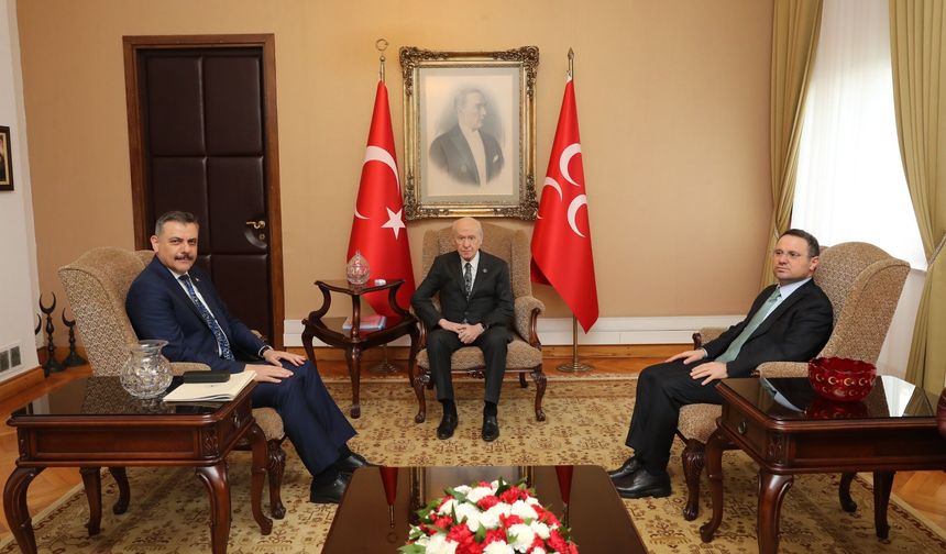 Gürlek ve Çiftçi'den Bahçeli'ye TBMM ziyareti