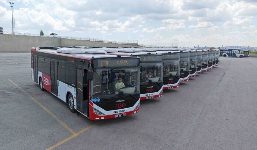 Ankara’da EGO filosuna 15 yeni otobüs eklendi