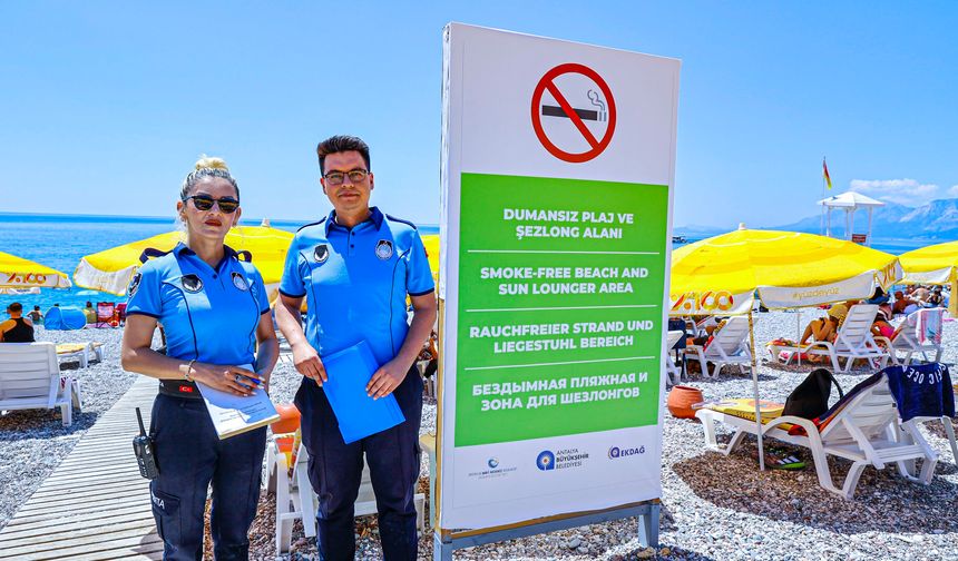 Antalya’da dumansız plaj dönemi başladı
