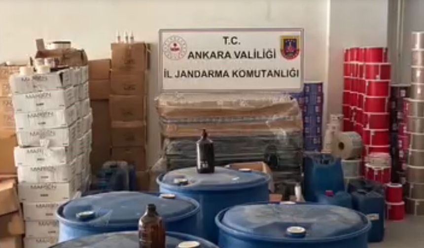 Ankara’da 10 milyonluk sahte kozmetik operasyonu