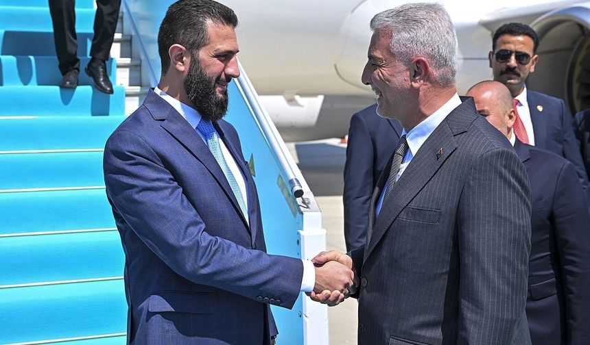 Suriye Cumhurbaşkanı eş-Şara Ankara’da