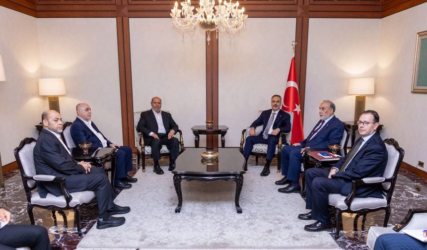 Hakan Fidan, Hamas heyetini Ankara’da kabul etti