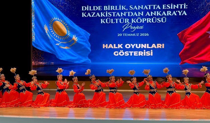 Ankara'da Türkiye-Kazakistan dostluğu halk oyunlarıyla buluştu