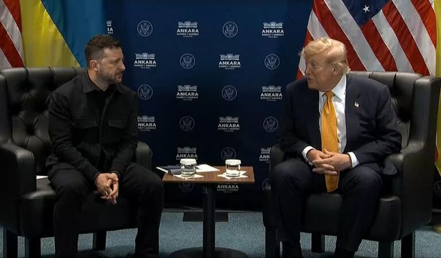Trump ile Zelenskiy Ankara’da görüştü