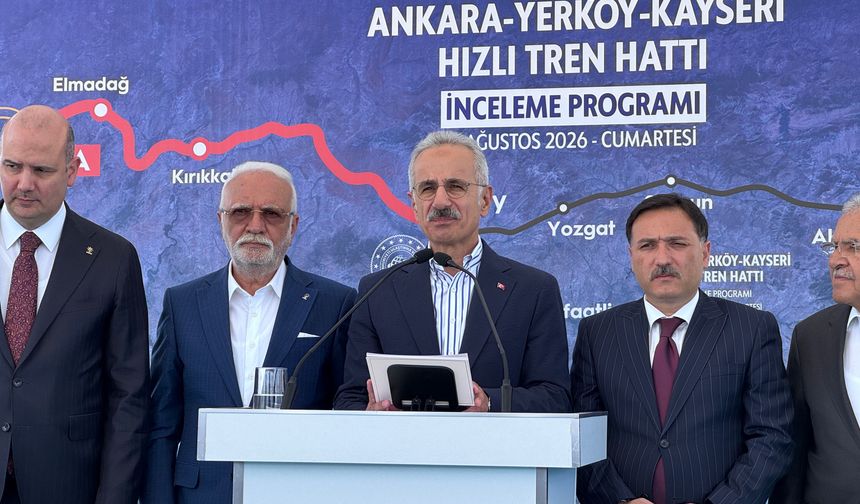 Ankara-Kayseri hızlı tren hattında yarı yol tamamlandı