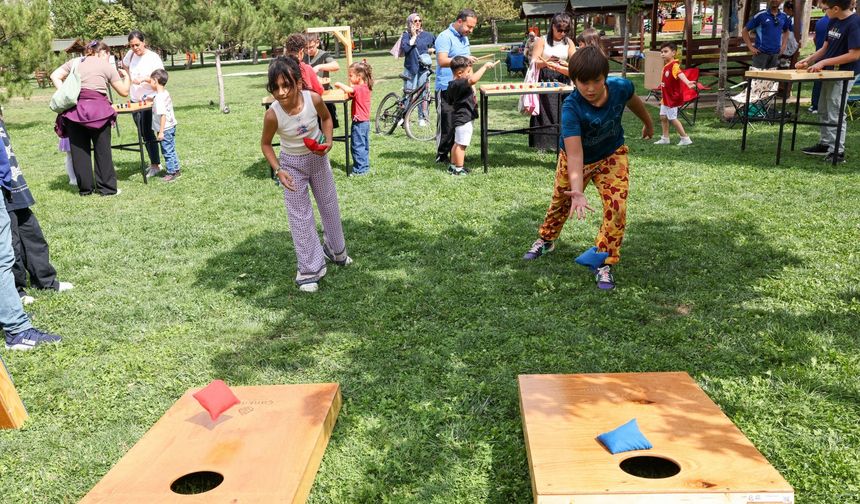 Çankaya parklarında Ahşap Oyunları etkinliği başladı