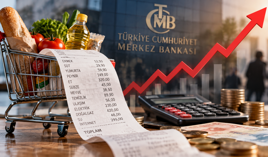 Hanehalkının enflasyon beklentisi yüzde 45,60'a çıktı