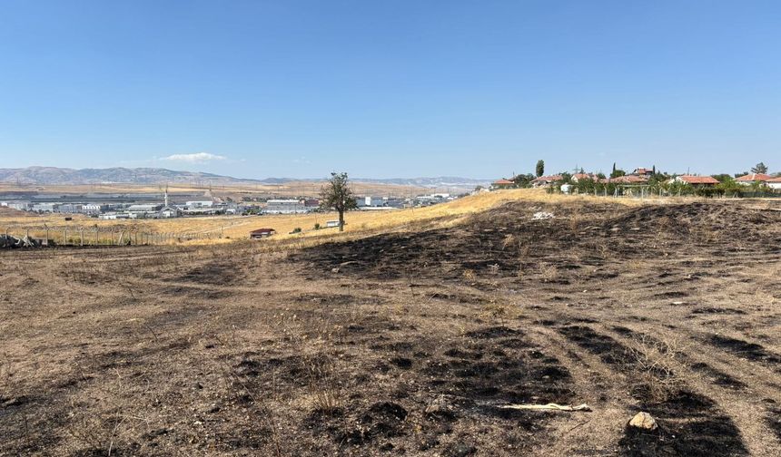 Sincan’da alevler otluk alanı sardı: İtfaiye ekipleri müdahale etti