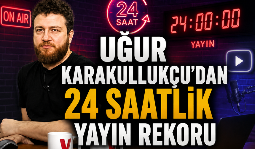 Uğur Karakullukçu'dan 24 saatlik yayın rekoru