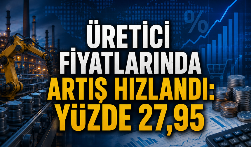 Üretici fiyatlarında artış hızlandı: Yüzde 27,95