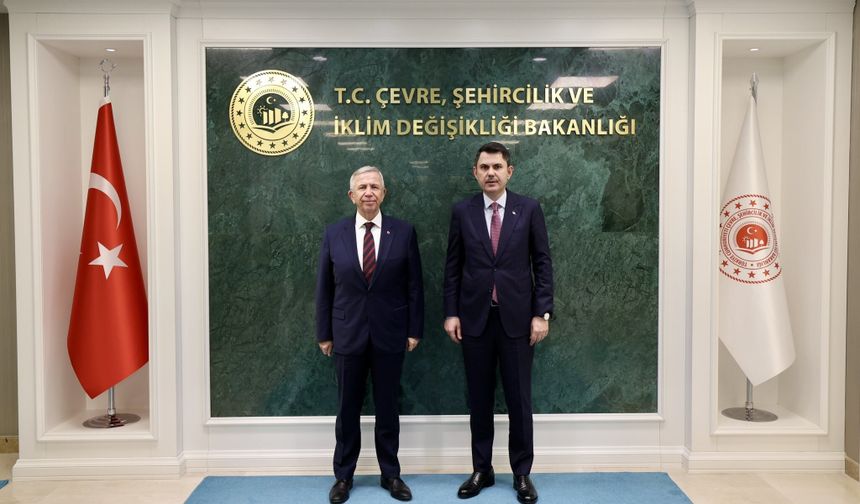 Bakan Kurum ve Mansur Yavaş bir araya geldi