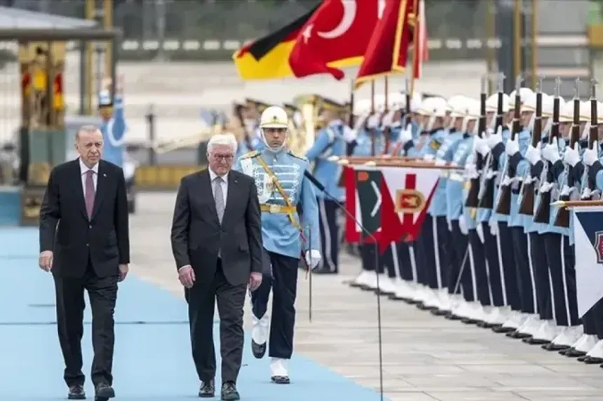 Cumhurbaşkanı Erdoğan, Steinmeier'i Resmi Törenle Karşıladı