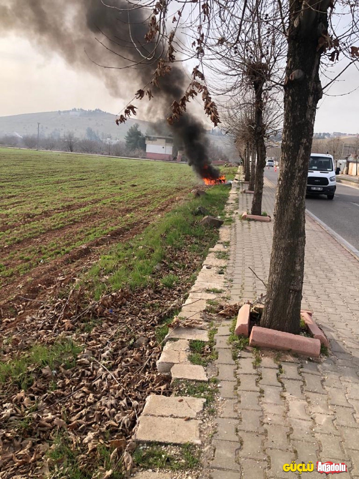 Gaziantep’te havayı kirleten asfalt çalışması  (1)