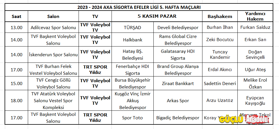 thumbnail_AXA Sigorta Efeler Ligi 2023-2024 5.hafta hakemleri