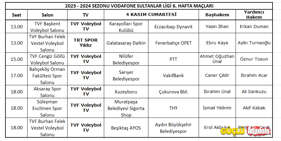 thumbnail_Sultanlar Ligi 2023-2024 6. hafta hakemleri