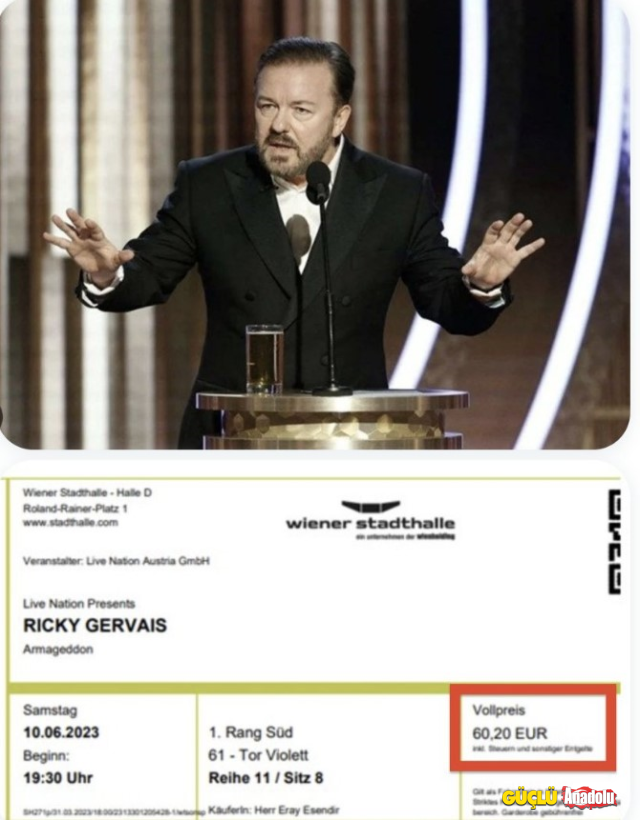 Unlu Komedyen Ricky Gervais Ile Ayni Salonda 16809146 2073 M