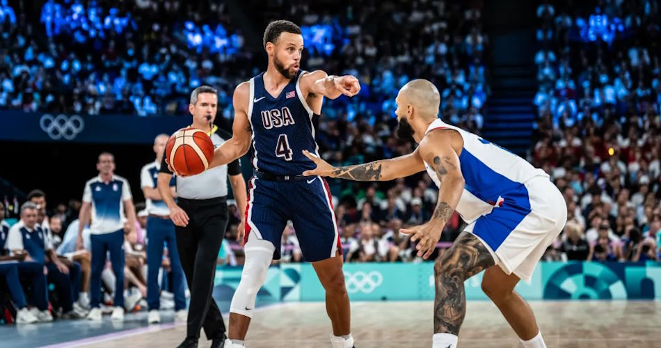 4D83Ce91 Stephen Curry Dribbles Usa At France Olympics Fiba