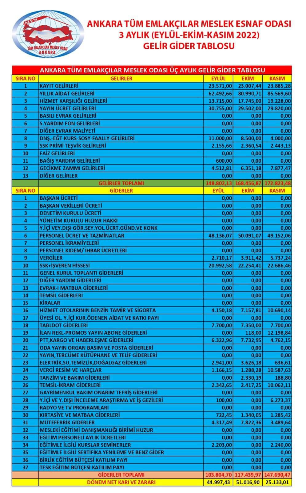 Atem Gelir Gider Tablosu (4)