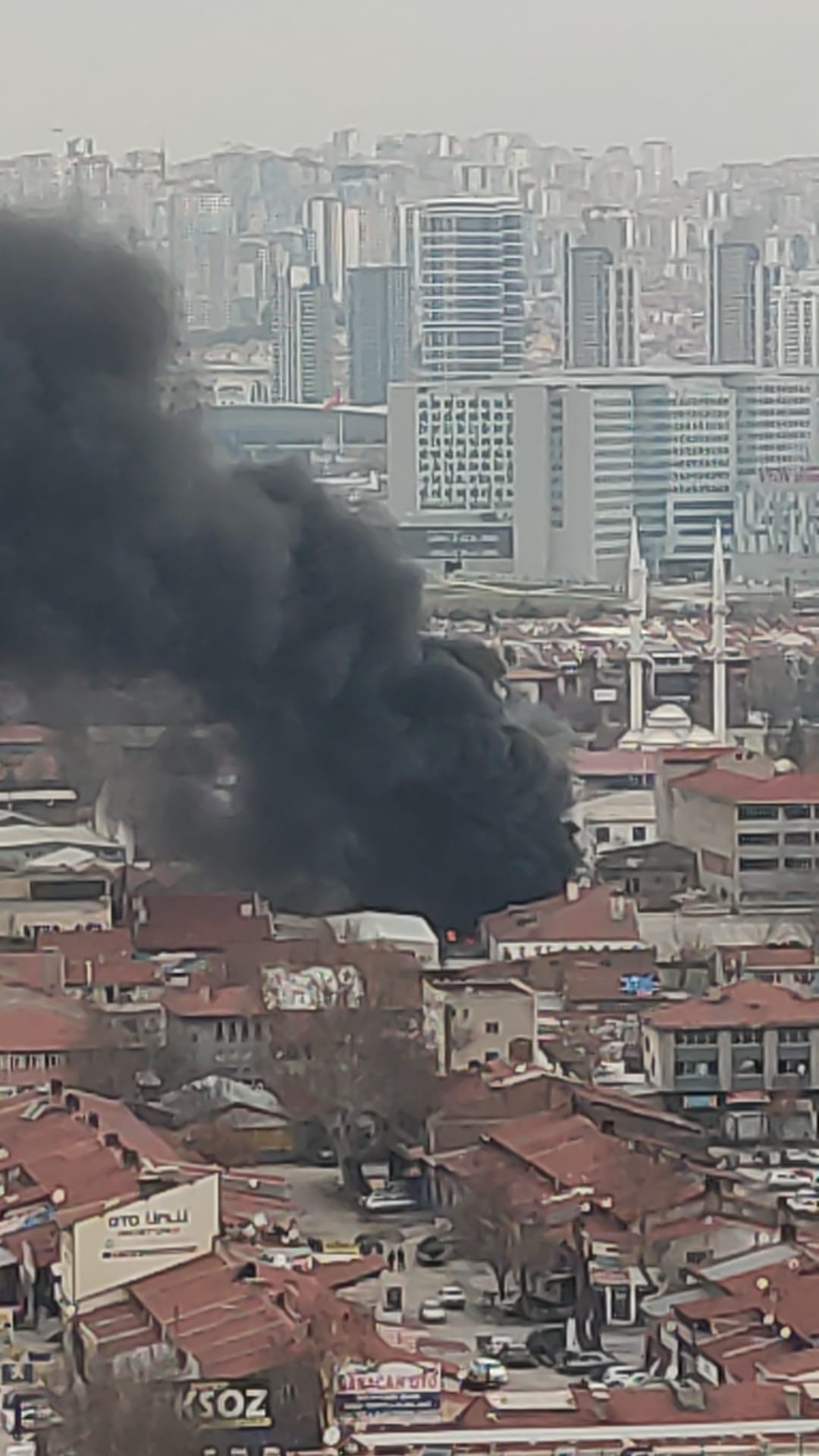 Altındağ’da Atık Deposunda Yangın (6)