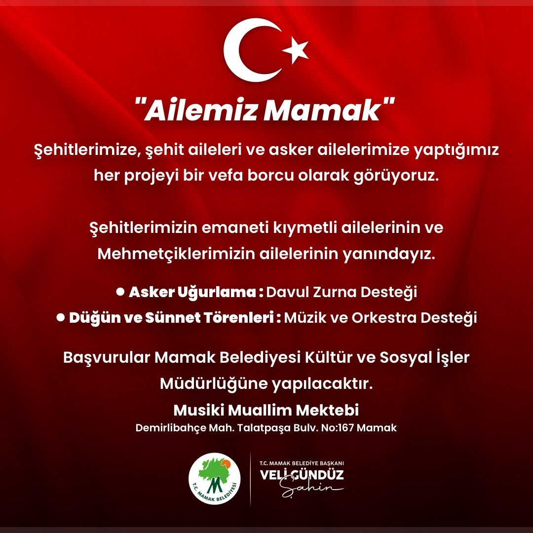 Mamak Belediyesi Şehit Ve Asker Aileleri