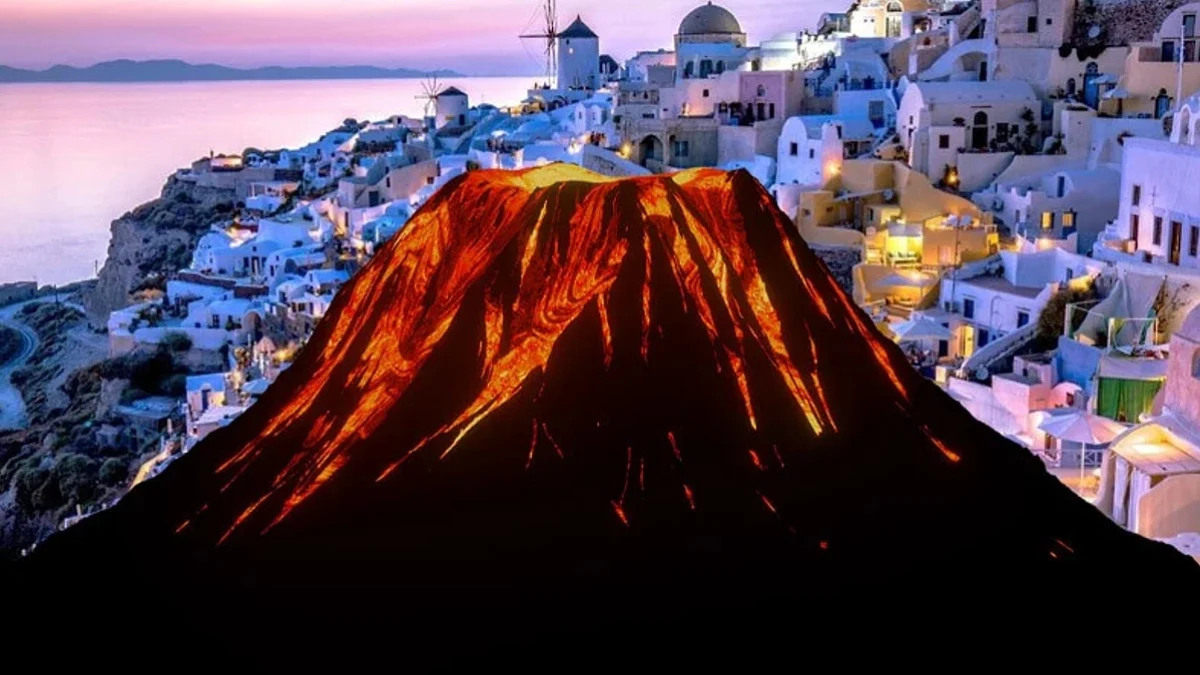 Santorini Yanardağı