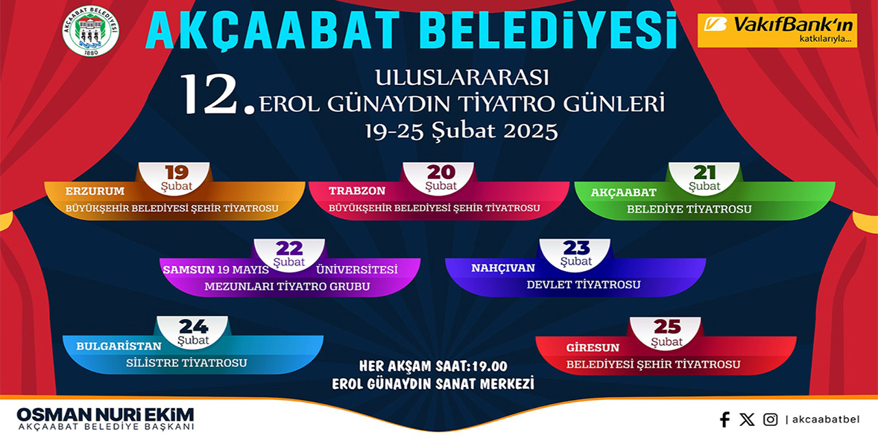 T12. Erol Günaydın Tiyatro Günleri