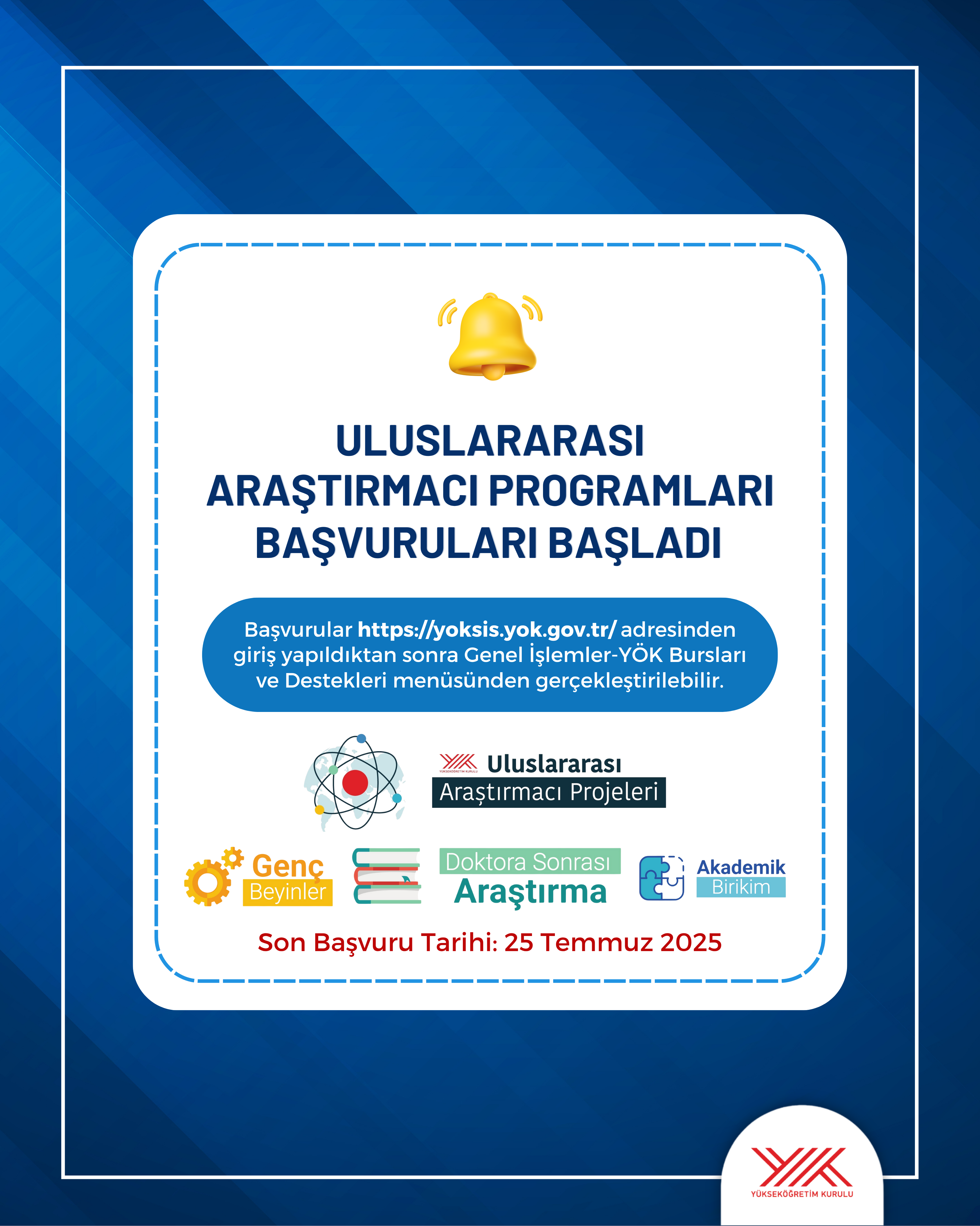 05 Uluslararası Araştırmacı Programları Duyurusu