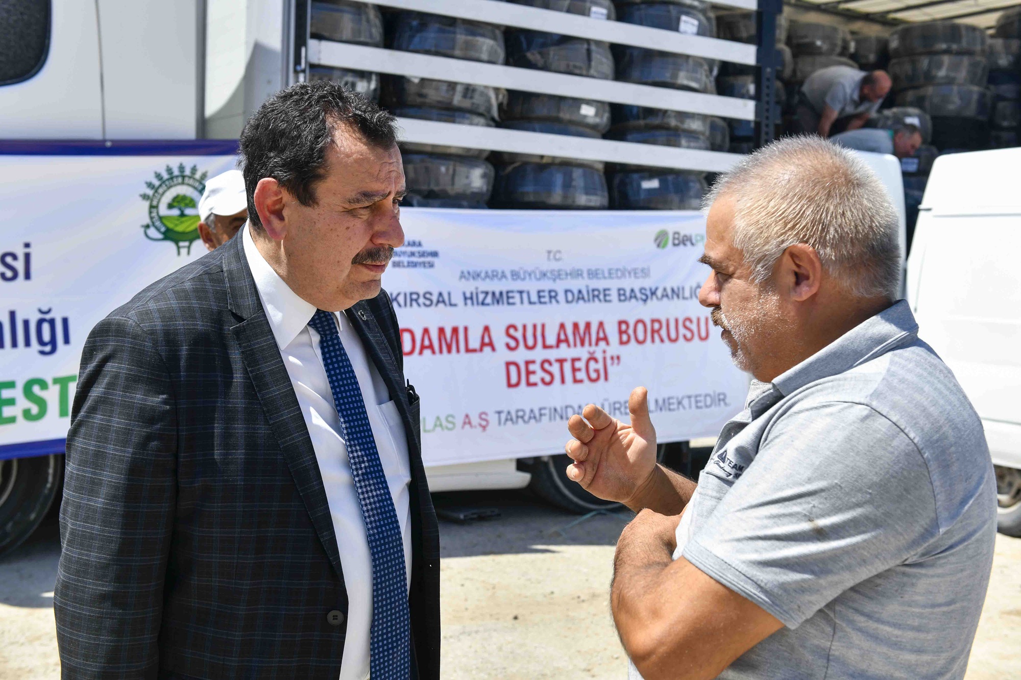 Abb’den Çiftçiye Damla Sulama Borusu Desteği (1)