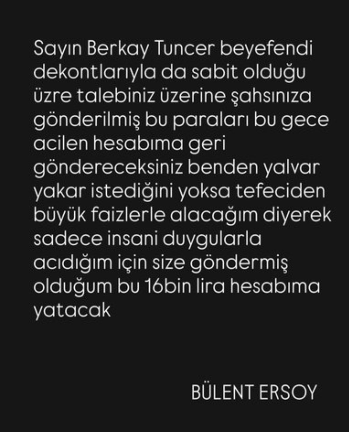 Bülent Ersoy Borç 2
