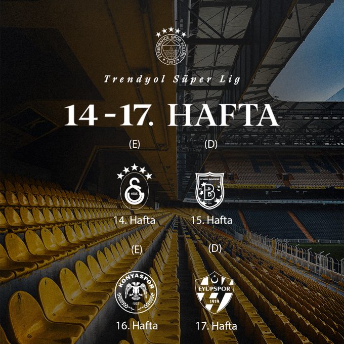 Fenerbahçe’nin 2025–2026 Sezon Fikstürü (1)