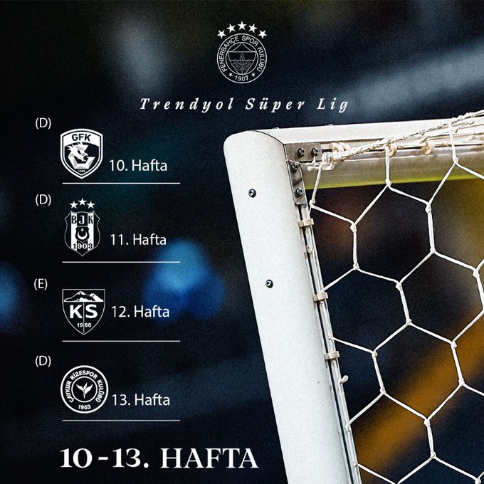 Fenerbahçe’nin 2025–2026 Sezon Fikstürü (2)
