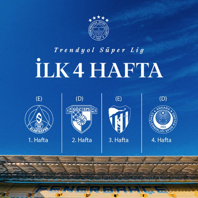 Fenerbahçe’nin 2025–2026 Sezon Fikstürü (5)