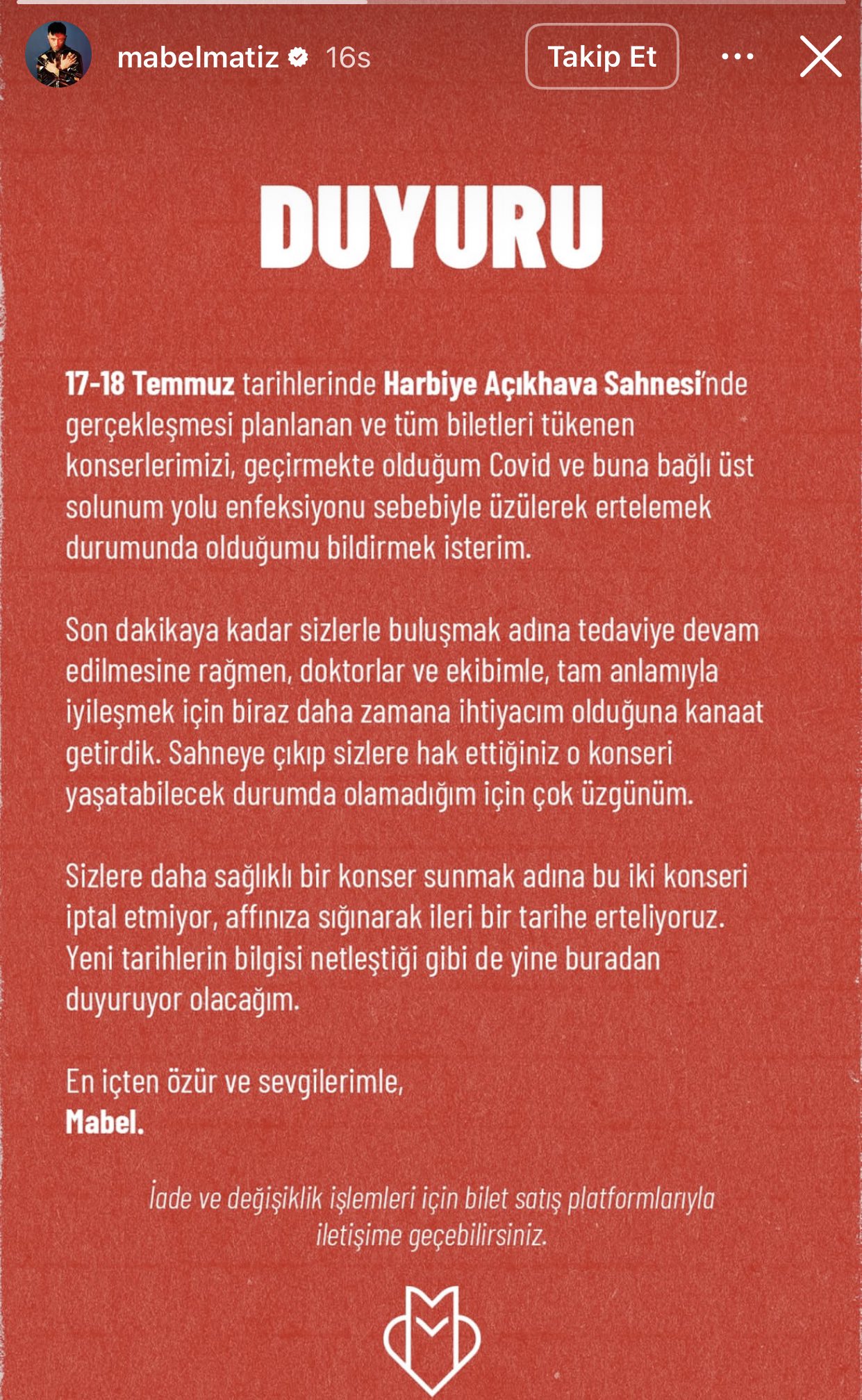 Mabel Açıklama